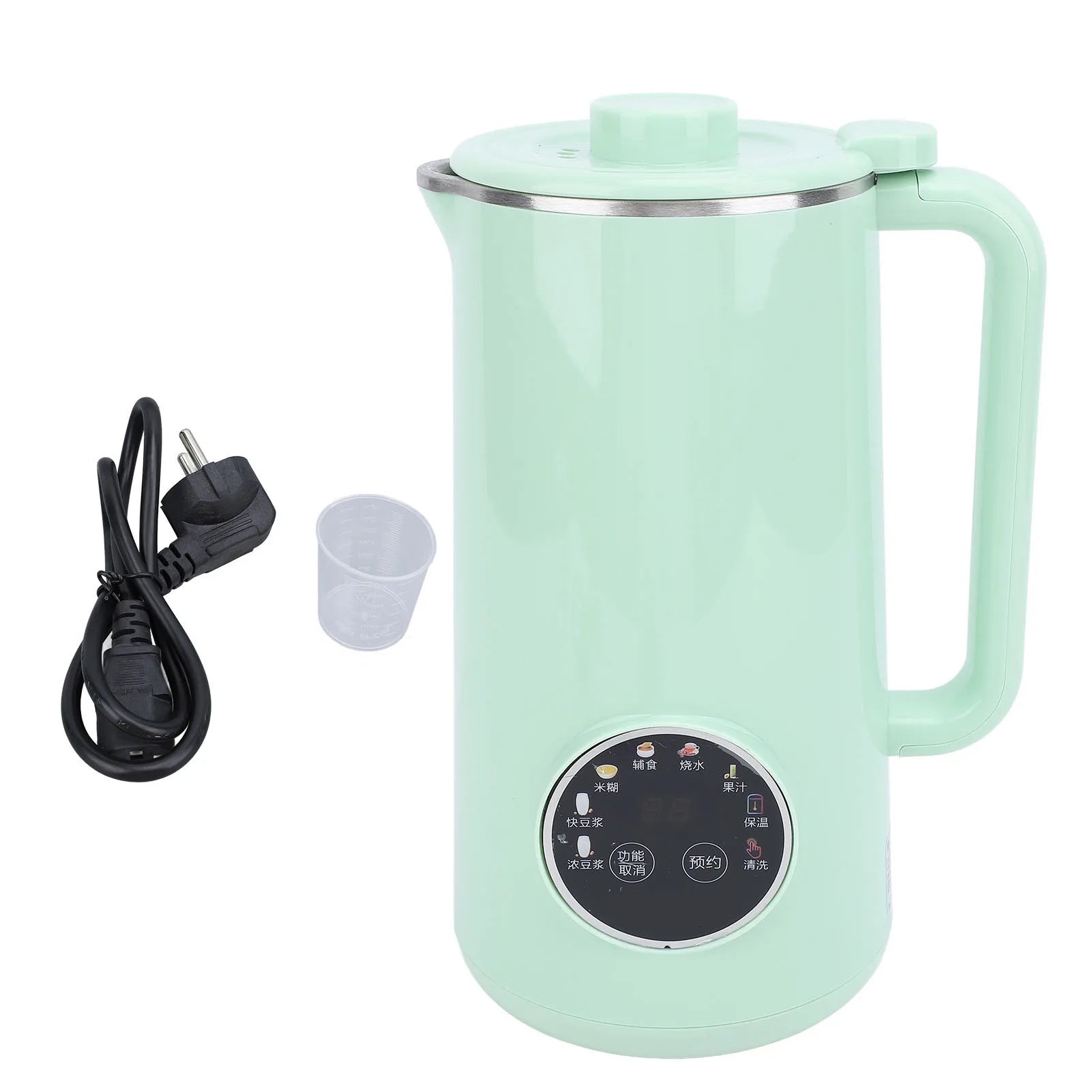 Nut Milk Maker Machine 800ml Stainless Steel Multifunctional Automatic Soy Milk Maker Blender with 10 Blades LED Display
