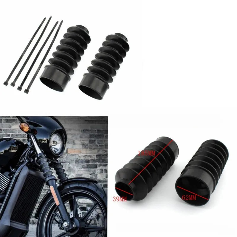 39Mm For Davidson Sportster XL883 XL1200 Fxdmotorcycle Front Fork Cover Dust-Proof Gaiters Rubber