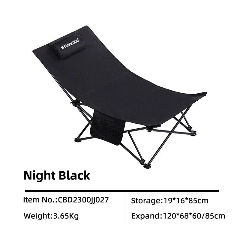 Blackdog Camping Chair With Pillow Lounge Office Nap Home Use Recliner Outdoor Foldable Beach Fishing Tourist Chairs