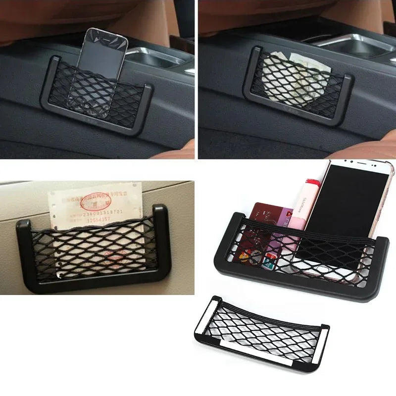 2PCS Car Mesh Pocket Multi-functional Miscellaneous Storage Nets Seat Middle Creative Personalised Foldable Storage Pockets