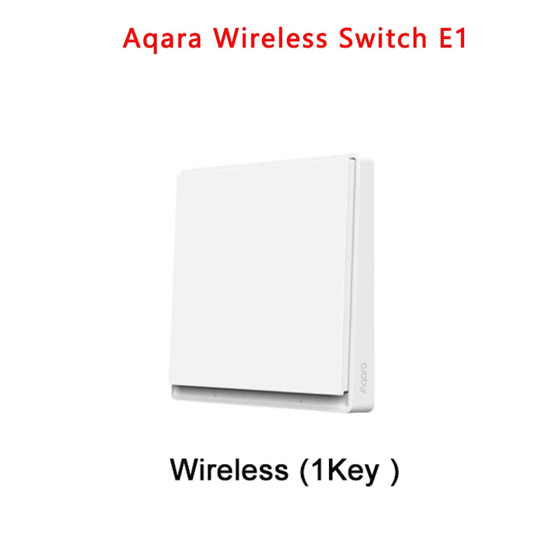 Aqara Smart Wall Switch E1 ZigBee 3.0 Smart Home Wireless Key Light Switch Fire Wire With NO Neutral For Mi Home Homekit APP