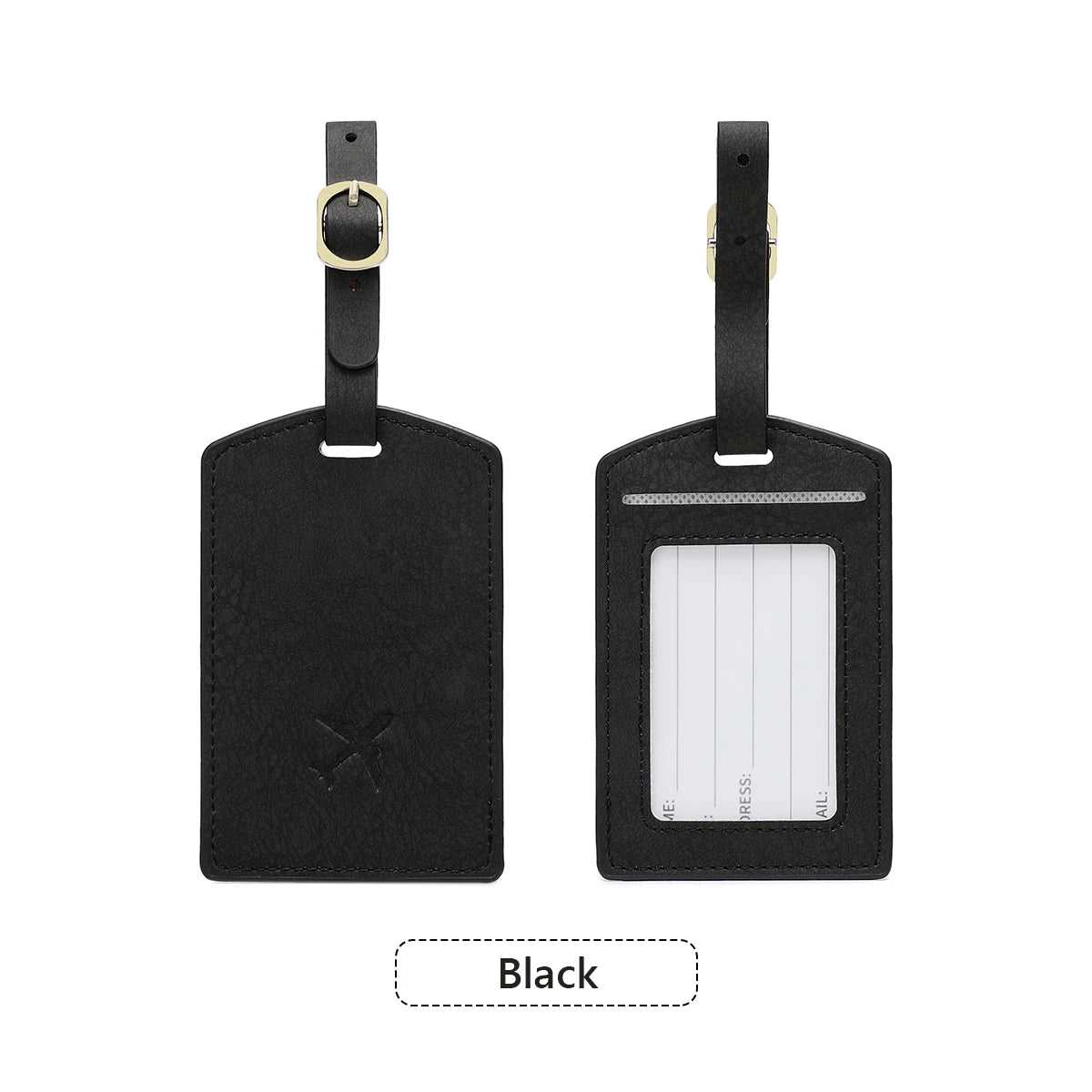 Fashionable New PU Luggage Tag, Boarding Pass for Overseas Travel, Luggage Tag, Anti-Loss Name Card, Luggage Tag