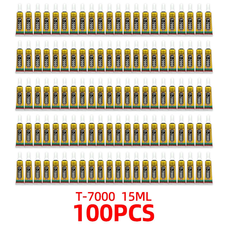 100pcs Black Glue T7000 15ml Mobile Phone Repair Jewelry DIY Adhesive Manufacturer Wholesale