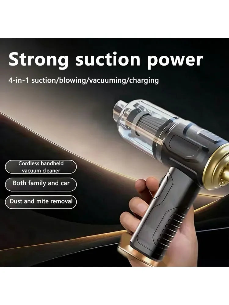 5-in-1 Portable Cordless Handheld Car Vacuum Cleaner Wet Dry High Power Rechargeable Home Cleaner Aspirateur Sans Fil