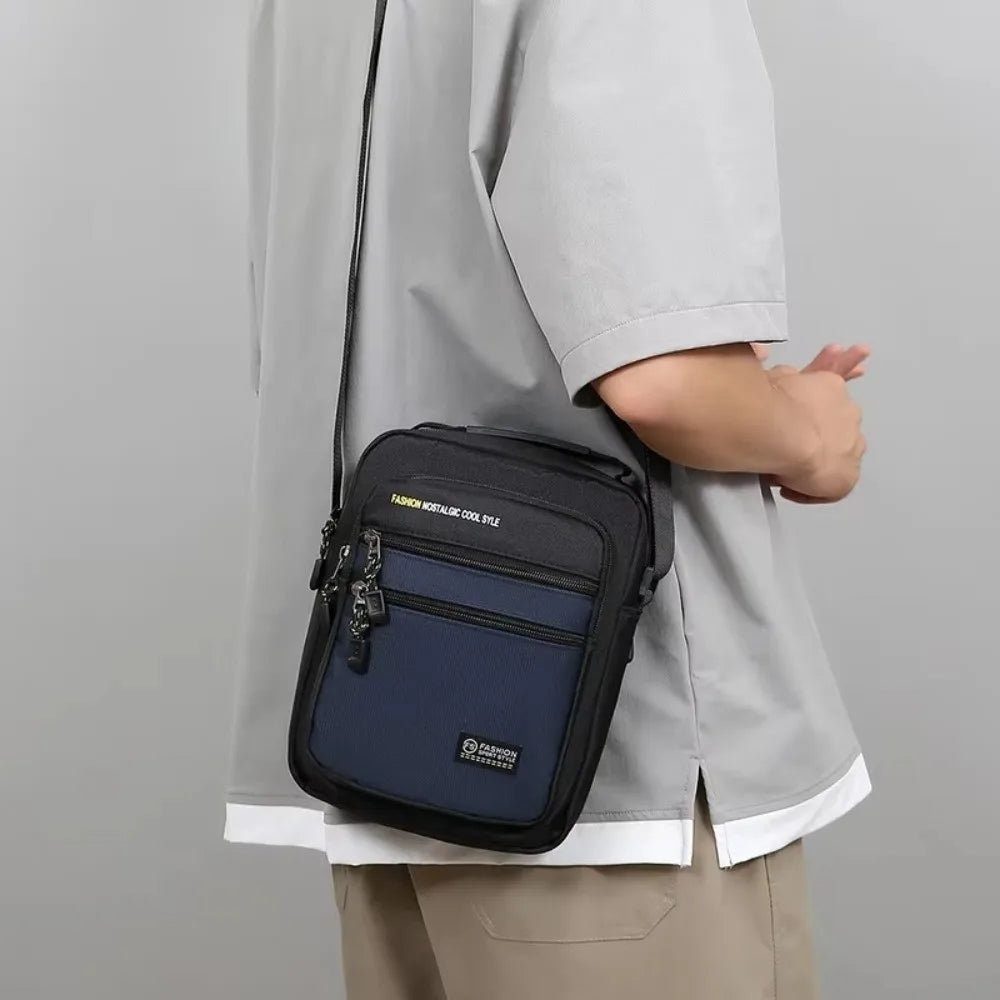 High Quality Oxford Men Crossbody Bag Multi-Pockets Storage Bag Single Shoulder Bags Big Capacity Business Crossbody Bags Gift