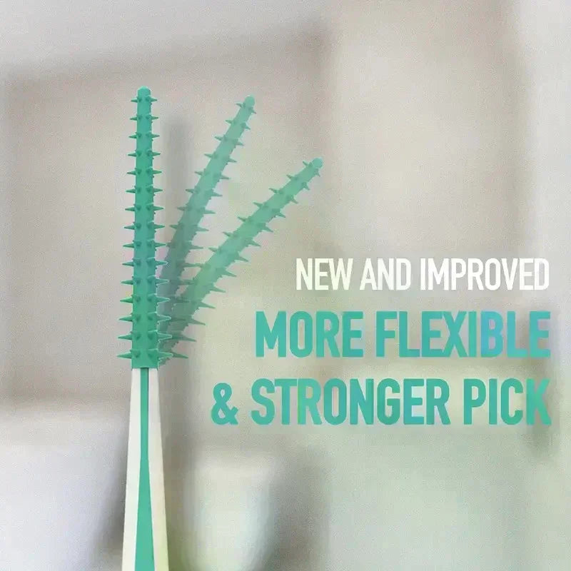 100Pcs Interdental Silicone Brushes Dental Toothpicks Brush Between Teeth With Thread Oral Cleaning Tools