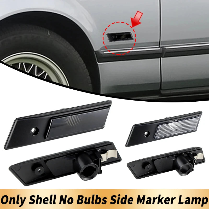 2PCS Only Shell No Bulb Side Marker Light Cover Canbus For 1992-1996 BMW 3 Series E36 Pre-facelift M3 318is 320i Car Accessories