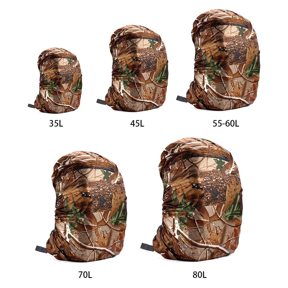 Backpack Rain Cover Tactical Camo Military Backpack Cover Outdoor Camping Sun Protection Ultralight Waterproof Bags Cover 35-80L