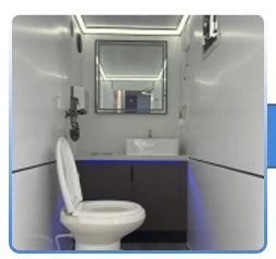Portable Luxury Restroom Trailer Outdoor Restroom Shower Toilet Trailer Portable Prefab Modern  for Park Use
