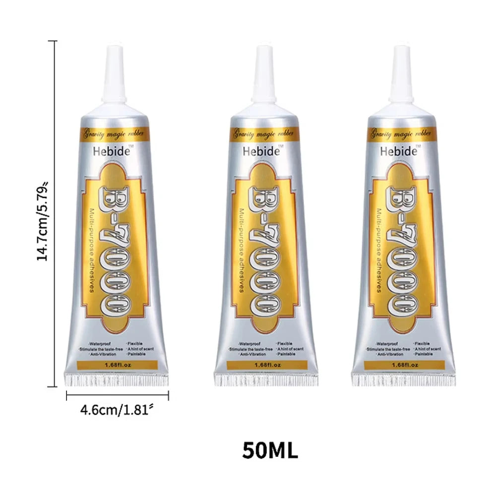 15/25/50/110ML B-7000 Glue Safety Materials Upgraded Clear Contact Phone Repair Universal Glass Plastic DIY B7000 Adhesive