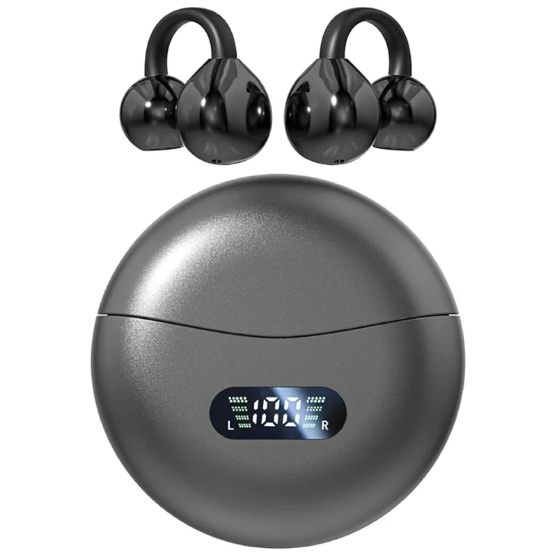 New Bluetooth Headphone HI-Res Earphone Bone conduction Headset Gamer Sports Running Headphones with  LED Display Long Endurance