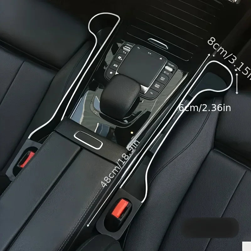 2Pcs Car Front and Rear Seat Cup Holders, Multi-Functional Storage Box for Car Organization, Interior Accessory Storage