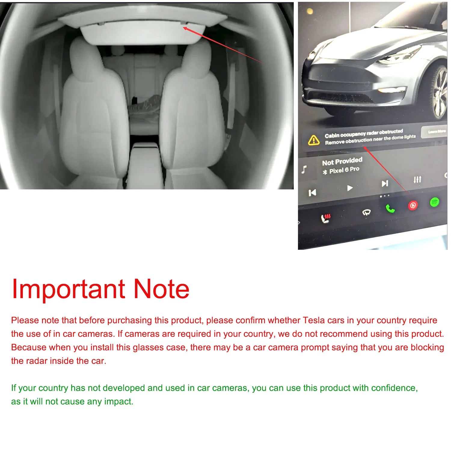 Car Glasses Holder Case Sunglasses Storage Box for Tesla Model 3 Model Y Auto Interior Accessories 2017-2025 Glasses Case