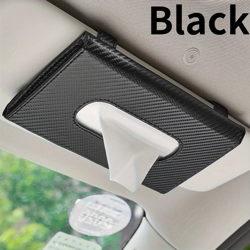 1PC Car Tissue Holder,Sun Visor Napkin Box,Comes with tissue paper.Suitable for All Vehicle Models,car accessories,tissue holder