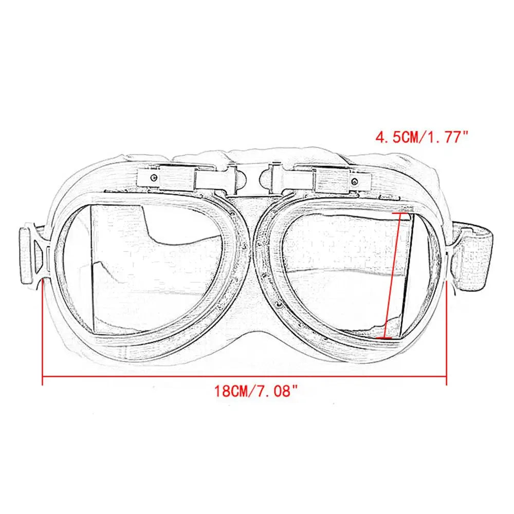 Eye Protection Snowboard Vintage Sunglasses Cruiser Scooter Pilot Retro Goggles Motorcycle Glasses Eye Protection
