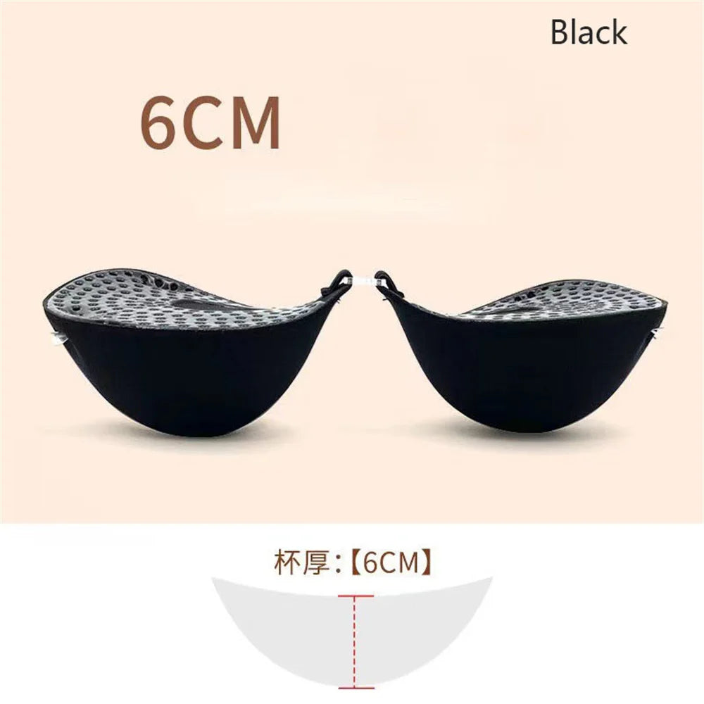 5CM/6cm Thickened Chest Sticker Invisible Silicone Bra for Woman Silicone Push Up Adhesive Bra Waterproof Nipple Tape Stickers