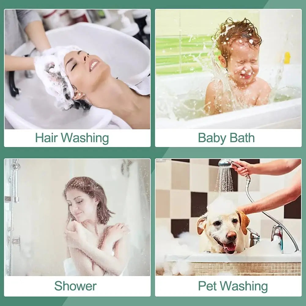 Shower Faucet Set Hose Handheld Shower Head Spray Tap Extender Sprayer Sink Booster Shower Bathroom Hair Washing Artifact Faucet