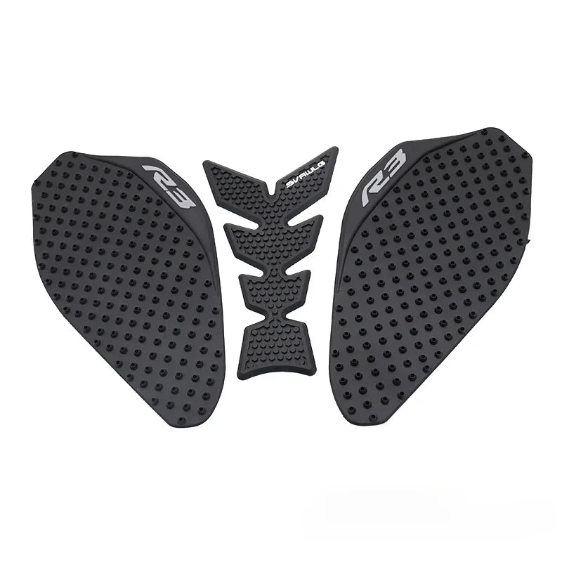 For YZF R3 YZFR3 2019 2020 Non-Slip Motorcycle Tank Pad Gas Side Sticker Fishbone Knee Protector Decals
