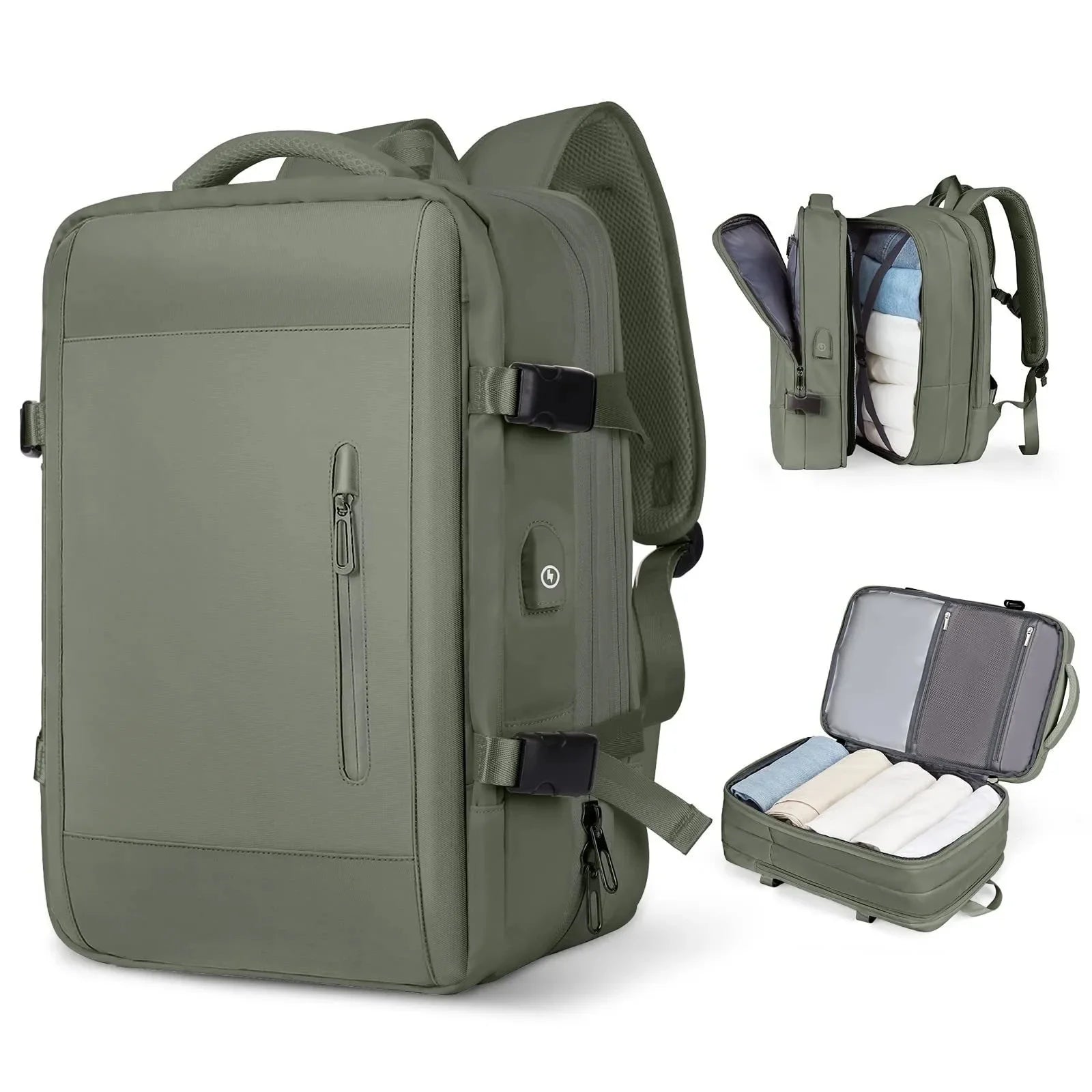 Large Capacity Expandable Travel Backpack Double Shoulder Bag for Business Trips Mountaineering And Computer Carrying