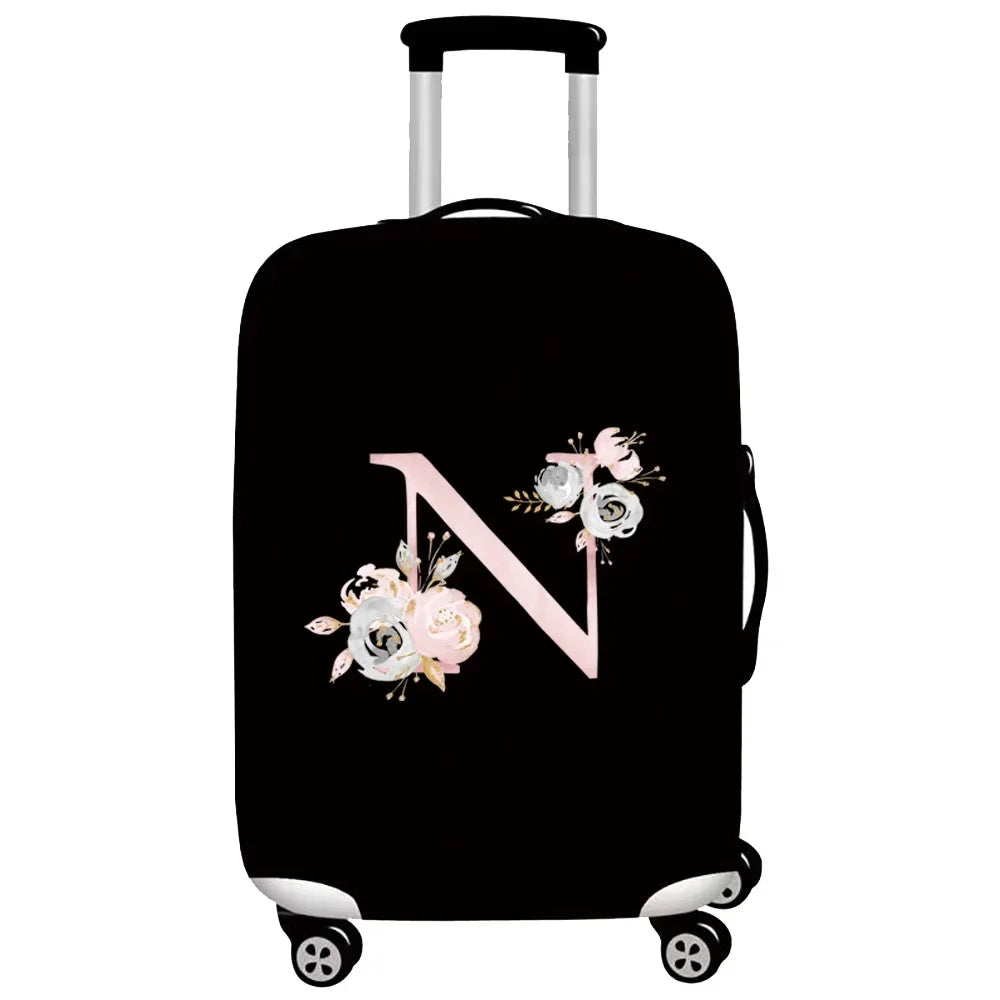 Thick Elastic Luggage Protective Cover Suit for 18-32 Inch Suitcase Covers Trolley Cover Travel Accessorie Pink Flower Series