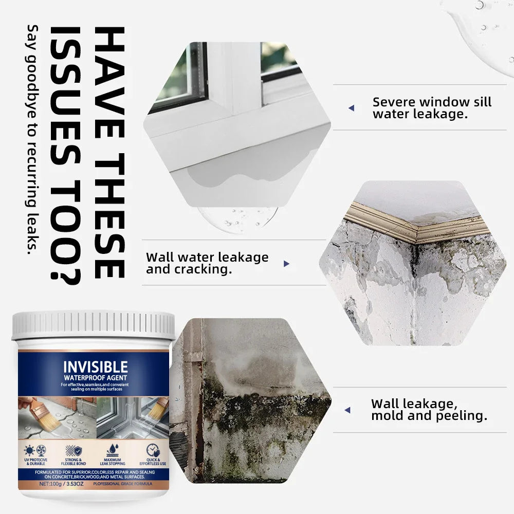 Waterproof Coating Sealant Agent Transparent Sealing Coating Invisible Strong Insulating Sealant Clear Sealant Repair Tool