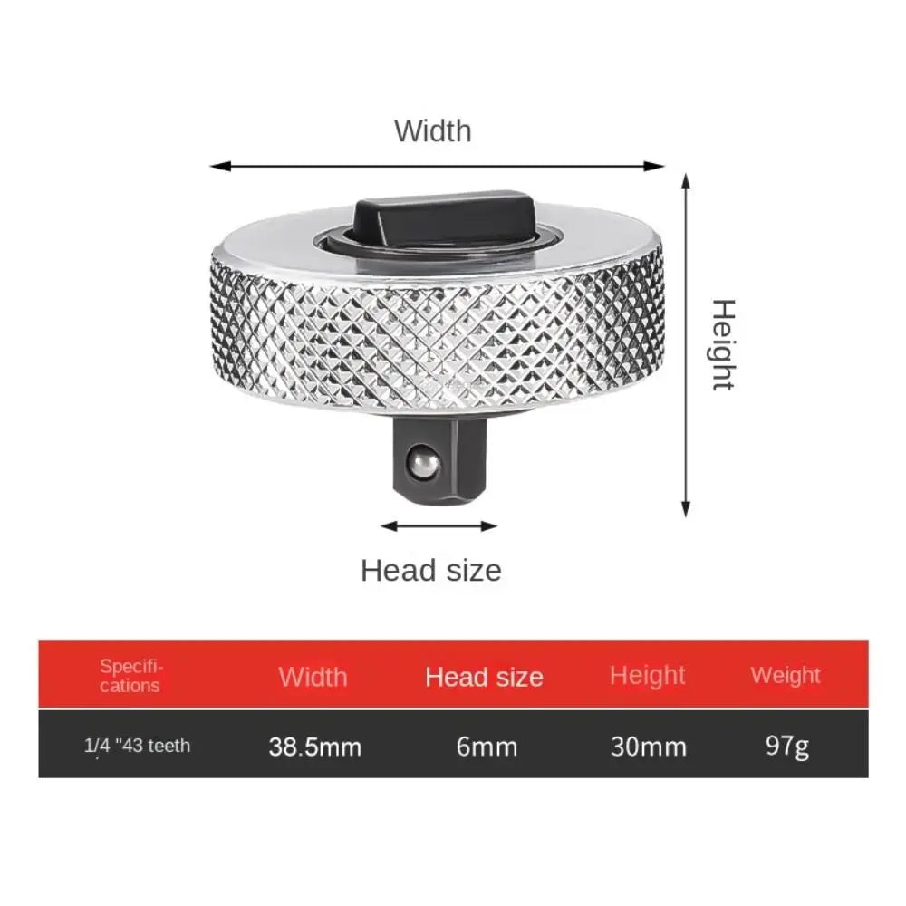Mini Ratchet Socket Wrench 1/4 3/8 1/2 Inch Reversible Ratchet Handle Mini Portable Rotate Steel Palm Ratchet Socket Wrench