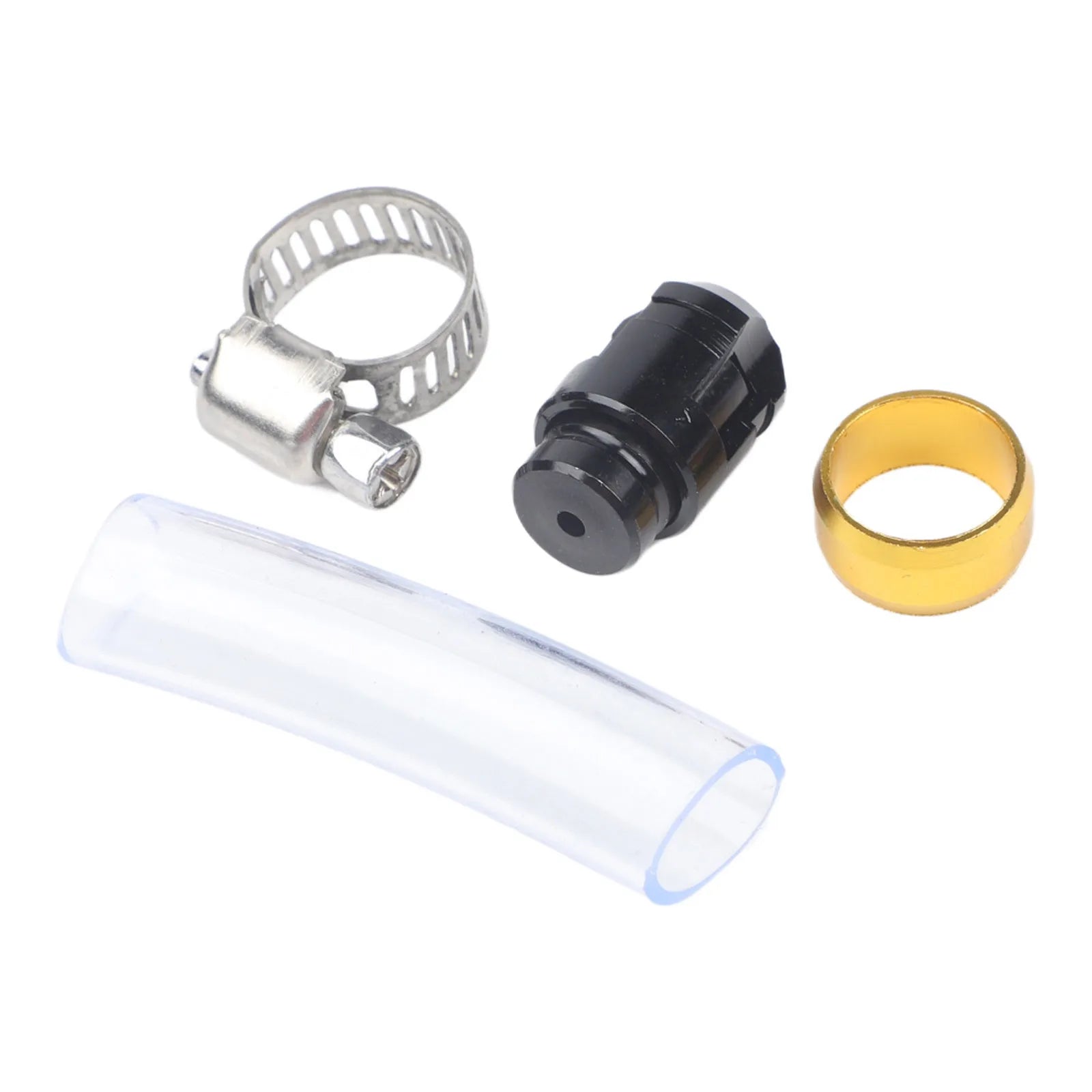 Motorcycle air filter drain pipe designed with aluminum alloy head and silicone tubing for longer life and reliable performance