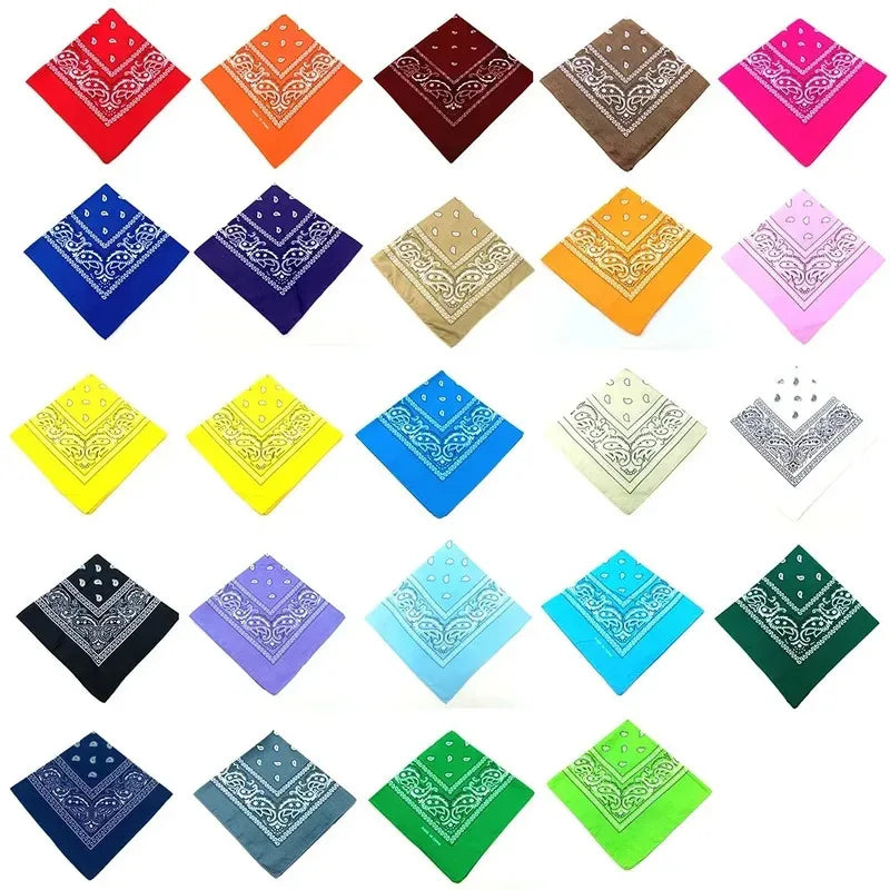1/10/20Pcs Hot Sell Kerchief Bandana Hip Hop Fashion Headband Neck Scarf Sports Headwear Wrist Wraps Head Square Scarves