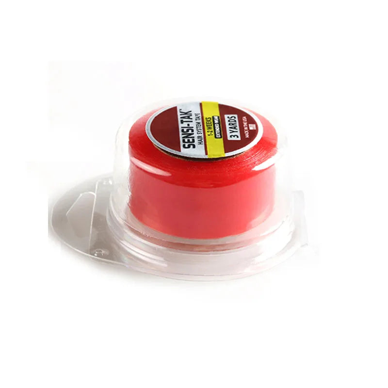 3yards*1inch(2.54cm) Lace Wig Tape Red Double Sided Adhesive Tape For Hair Tape Extension/Toupee/Lace Wig