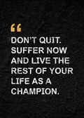 No Excuses Motivational Poster The Cost of Success Quote Canvas Painting Print Wall Art Picture for Living Room Home Decor