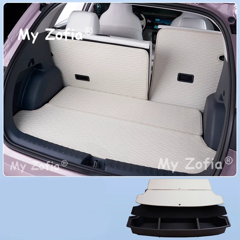 For Geely EX2 Xingyuan eMAS 5 2025 2026 Car Trunk Storage Box Organizer Case Tailbox Stowing Tidying Toolbox Accessories