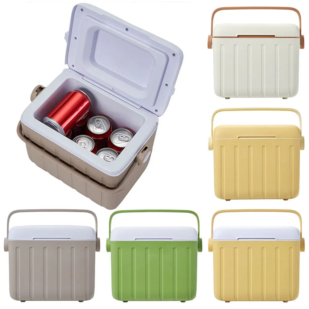 6L Camping Cooler Box Multipurpose Outdoor Hard Cooler for Camping Picnic Beach Drink Beverage Fishing