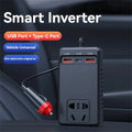 200W Cigar Lighter Adapter Inverter Car Power Adapter Converter DC 12V/24V to AC 220V Converter QC 3.0 PD Type-C USB-C Chargers