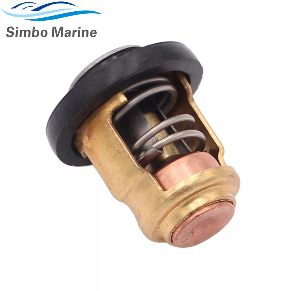 Compatible with YAMAHA NEW Outboard Thermostat 6E5-12411-30-00 & Gasket 61A-12414-A0-00 2-Stroke