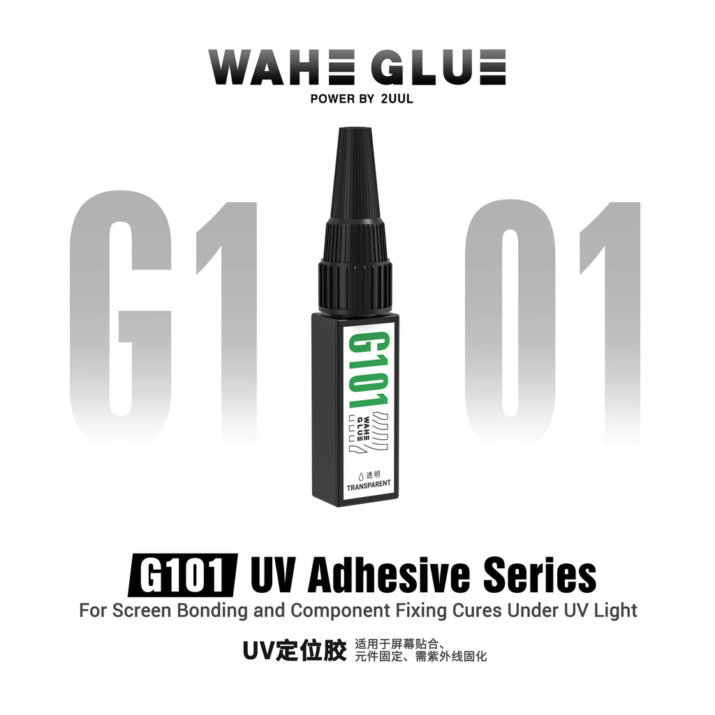 2uul G101 UV Adhesive Series For Screen Bonding and Component Fixing Cures Under UV Light 20ml Camera Repair UV Glue Tool