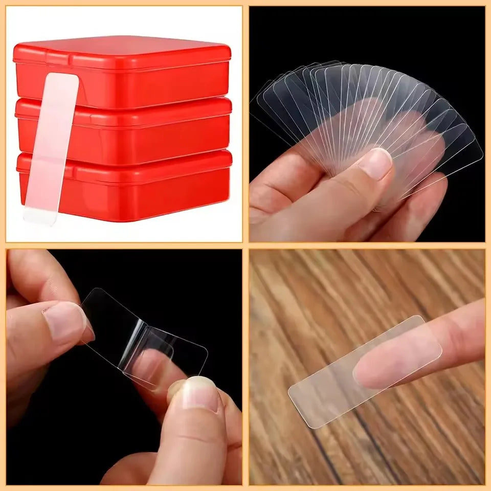 300Pcs Double Sided Adhesive Tape Nano Reusable Super Strong Transparent Wall Stickers WaterProof Widely Used Wall Mount Sticker