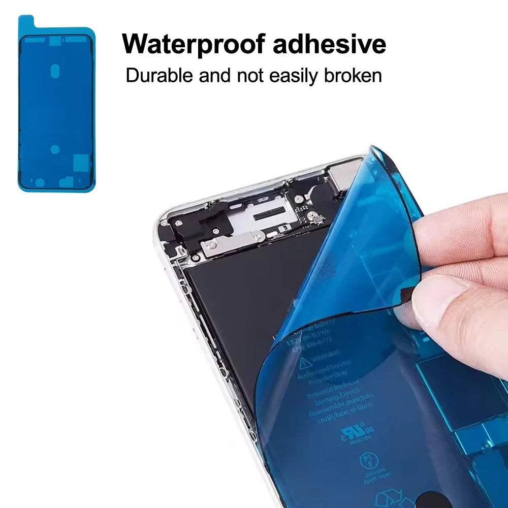 10Pcs LCD Display Front Side Waterproof Seal Stickers for iPhone 6/7/8/X/XS/XR/11/12/13/14/15 - Adhesive Protection Seals