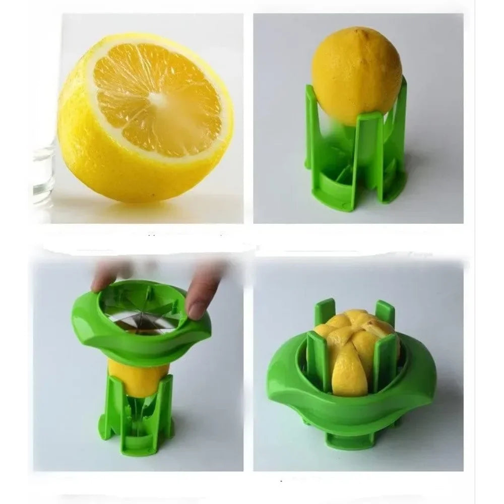 Apple Wedge Slicer Cutter Enjoy Slices of Lemon and Lime Wedges in Seconds Cutter To Garnish Food Lemon Splitter Fruit Slicer