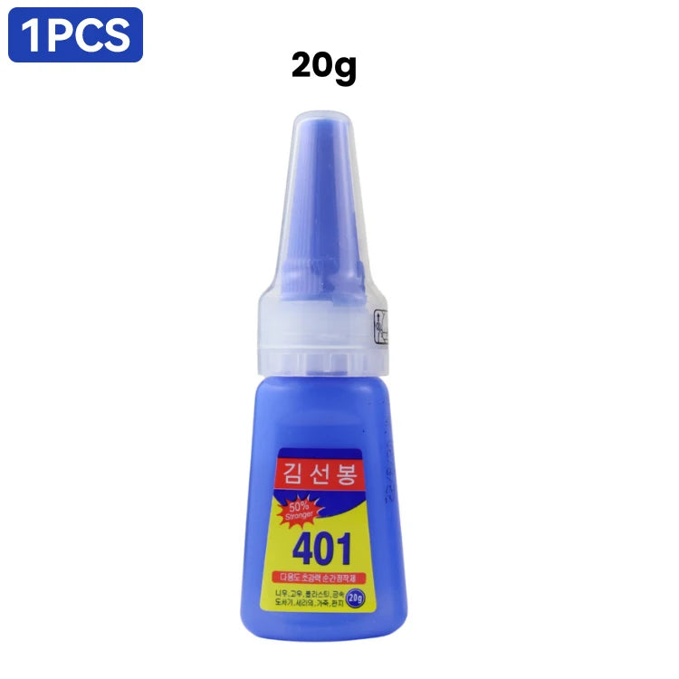 20g Strong Transparent 401 Glue Soft Shoes Manicure Repair Metal Plastic Accessories Multi-Functional Adhesive Super Glue