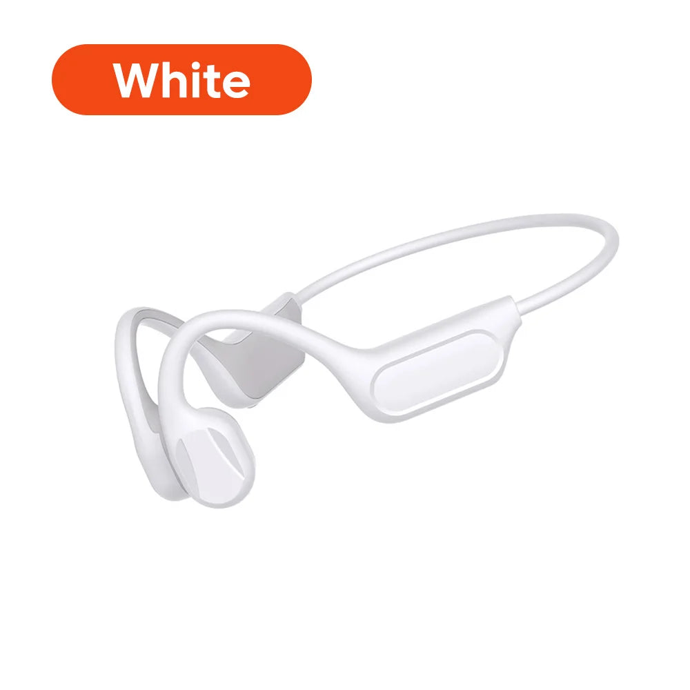 Bone-Conduction Sports Headphones Bluetooth 6.0 Al-Powered Noise Reduction Long Range Hanging Ear Wireless Memory Card Earphones