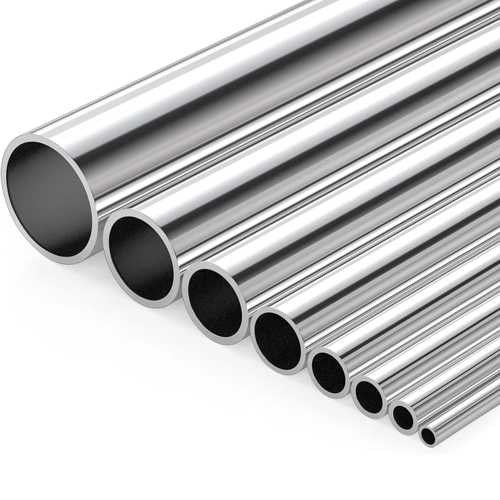 1pcs 304 Stainless Steel Round Capillary 100mm 200mm 300mm Long Seamless Straight Tube Pipe Wall Thick 2mm 2.5mm 3mm OD 16-325mm