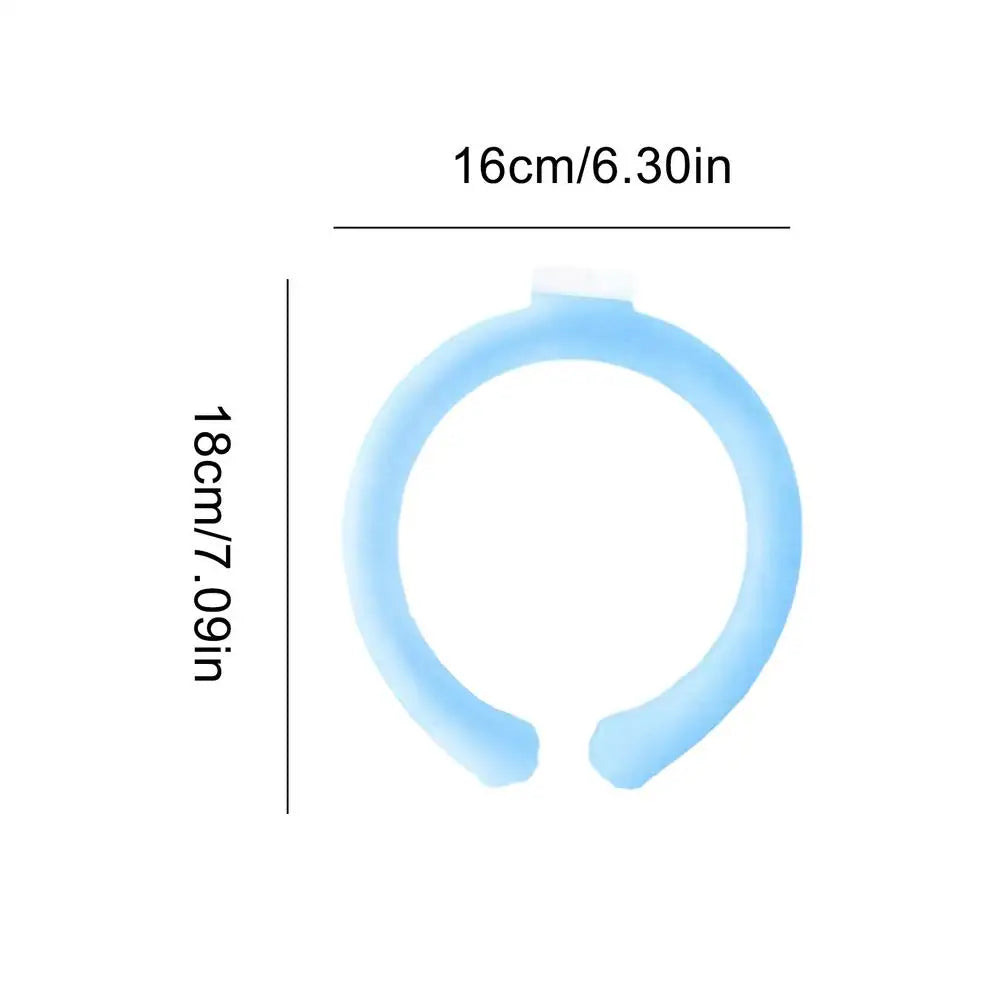 Outdoor Summer Neck Cooling Tube Wraps Ice Ring Neck Cooler Reusable Cooling Tool For Camping Hiking Cycling Running Fishing