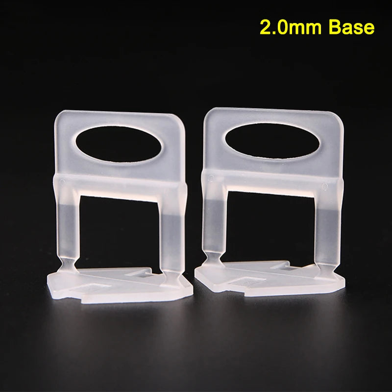 100pcs Tile Leveling System Clips Ceramic Spacers Straps With Piler Wadge For Tile Laying Wall Floor Construction Tools Building