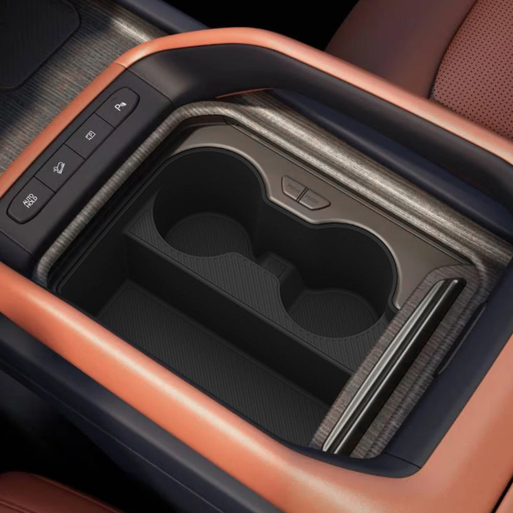 for Kia Telluride 2027 Central Console Water Cup Holder Car Interior Accessories Drinks Holder Silicone Storage Case Tray