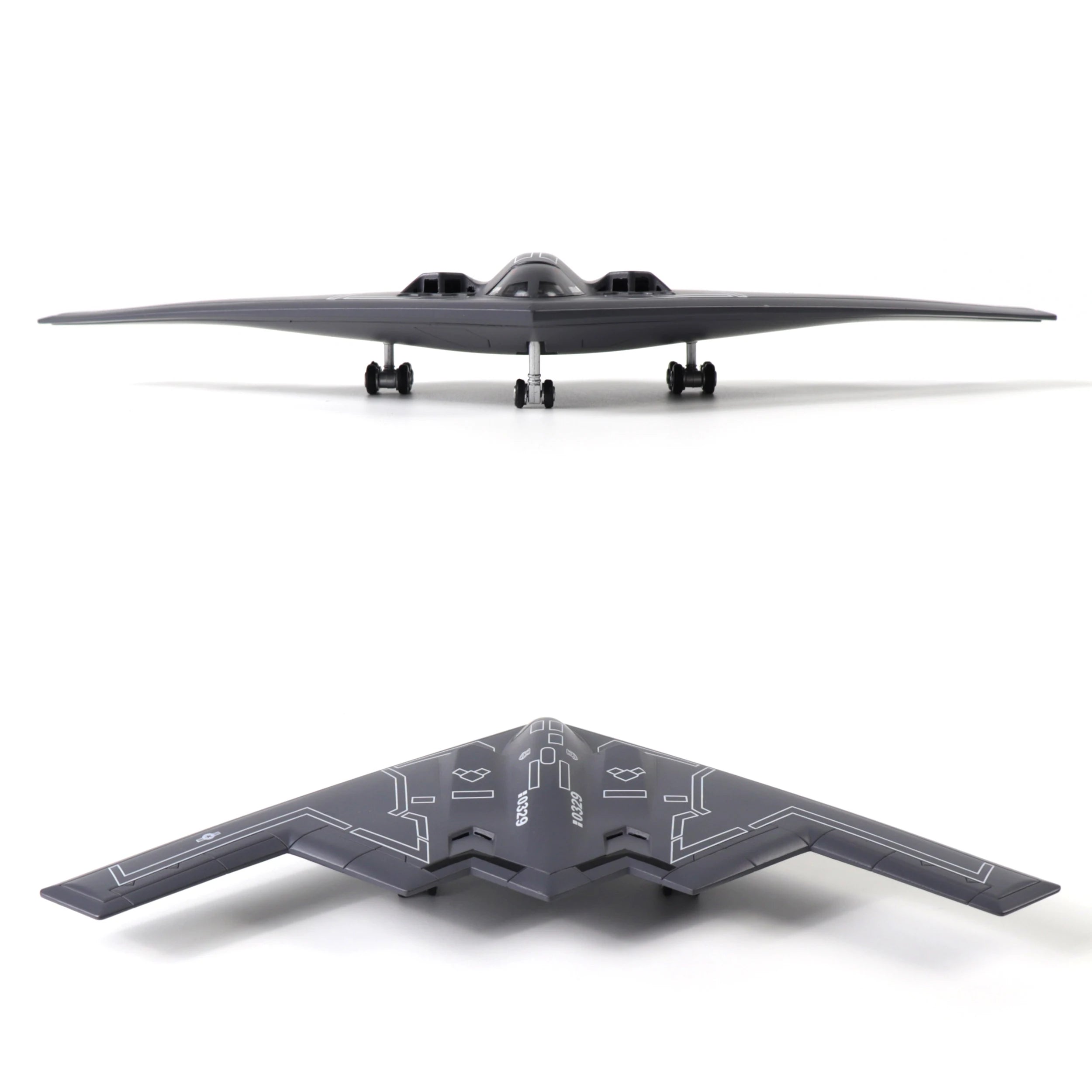 NUOTIE 1/200 B-2 Spirit US Air Force Diecast Metal Alloy w/Stand  Bomber Model for Collectors
