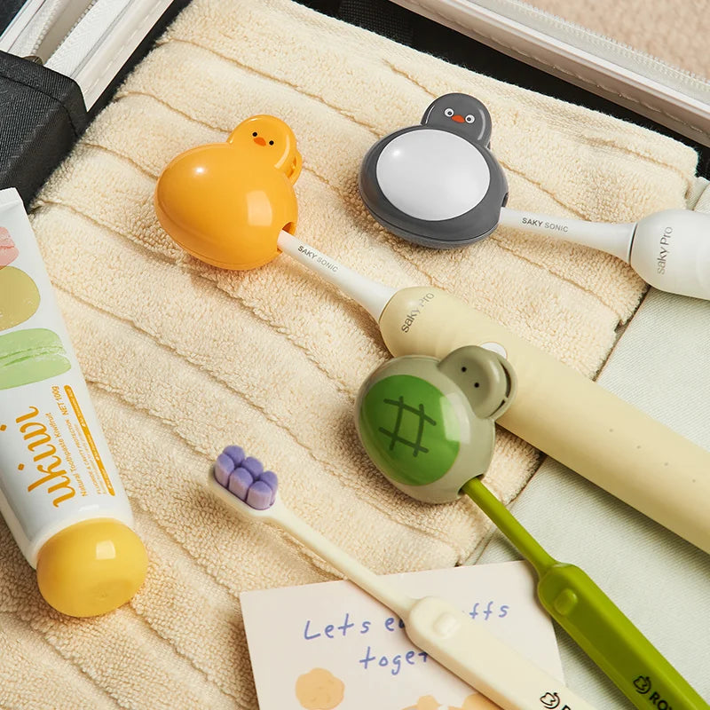 Adorable Animal-Themed Toothbrush Head Cover ，Waterproof, Dustproof, Perfect for Travel & Bathroom Organization Toothbrush cover