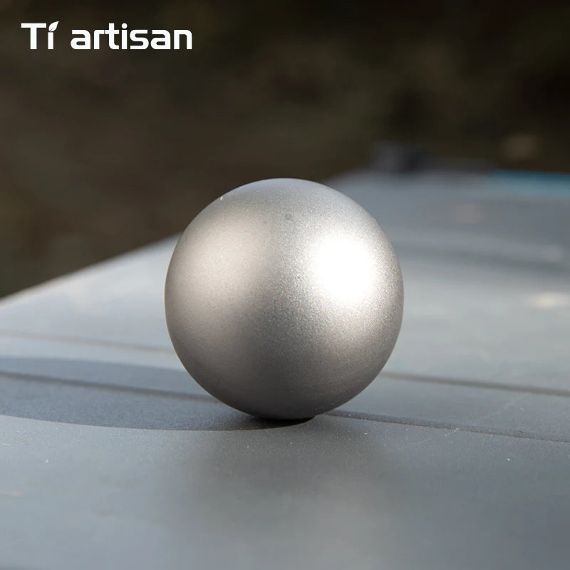 Tiartisan 40mm Titanium Ice Ball Reusable Quick Freeze Ice Cubes Outdoor Camping Portable Wine Whiskey Round Chilling Stones