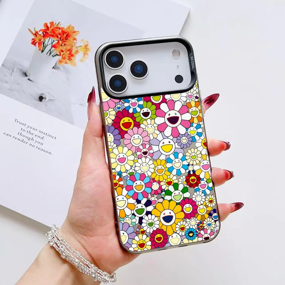 T-TakaShis M-MuraKAmis Phone Case For iPhone 17 16 15 14 13 12 11 Pro Max Air Matte Laser Aurora Shockproof Funda