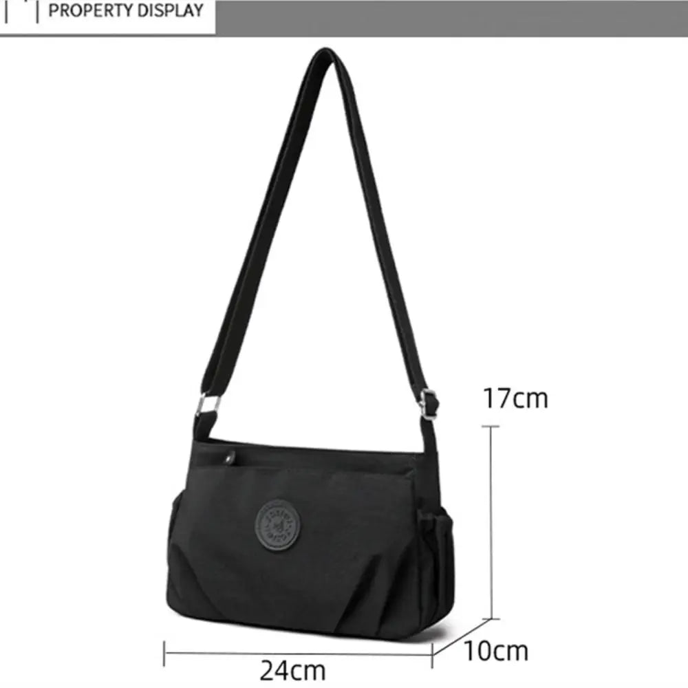 Nylon Cloth Women's Shoulder Bag Large Capacity Multi-Layer Messenger Bags Lightweight Waterproof Travel Bag Organizer Bag