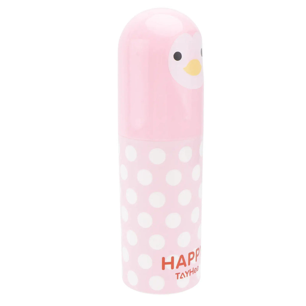Portable Duck Pattern Toothbrush Toothpaste Holder Case Pink Travel Toothbrush Storage Box Cute Multifunctional Mouthwash Cup